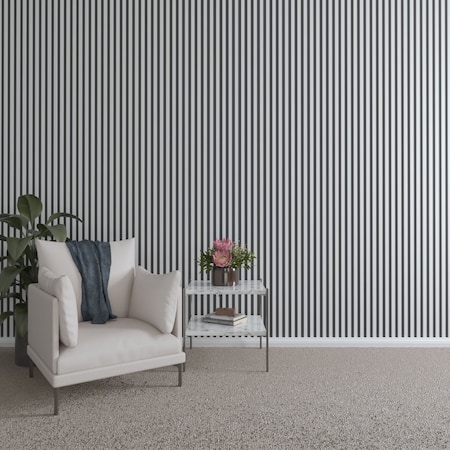 Ekena Millwork 48H x 3/8T Adjustable PVC Slat Wall Panel Kit w/ 1W Slats, Unfinished contains 42 Slats SWP84X48X0375UN